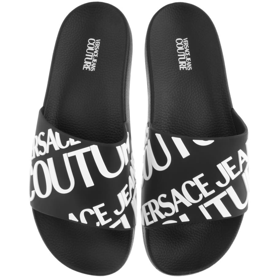 Alternative Image for ProductVersace Jeans Couture Logo Sliders Black1